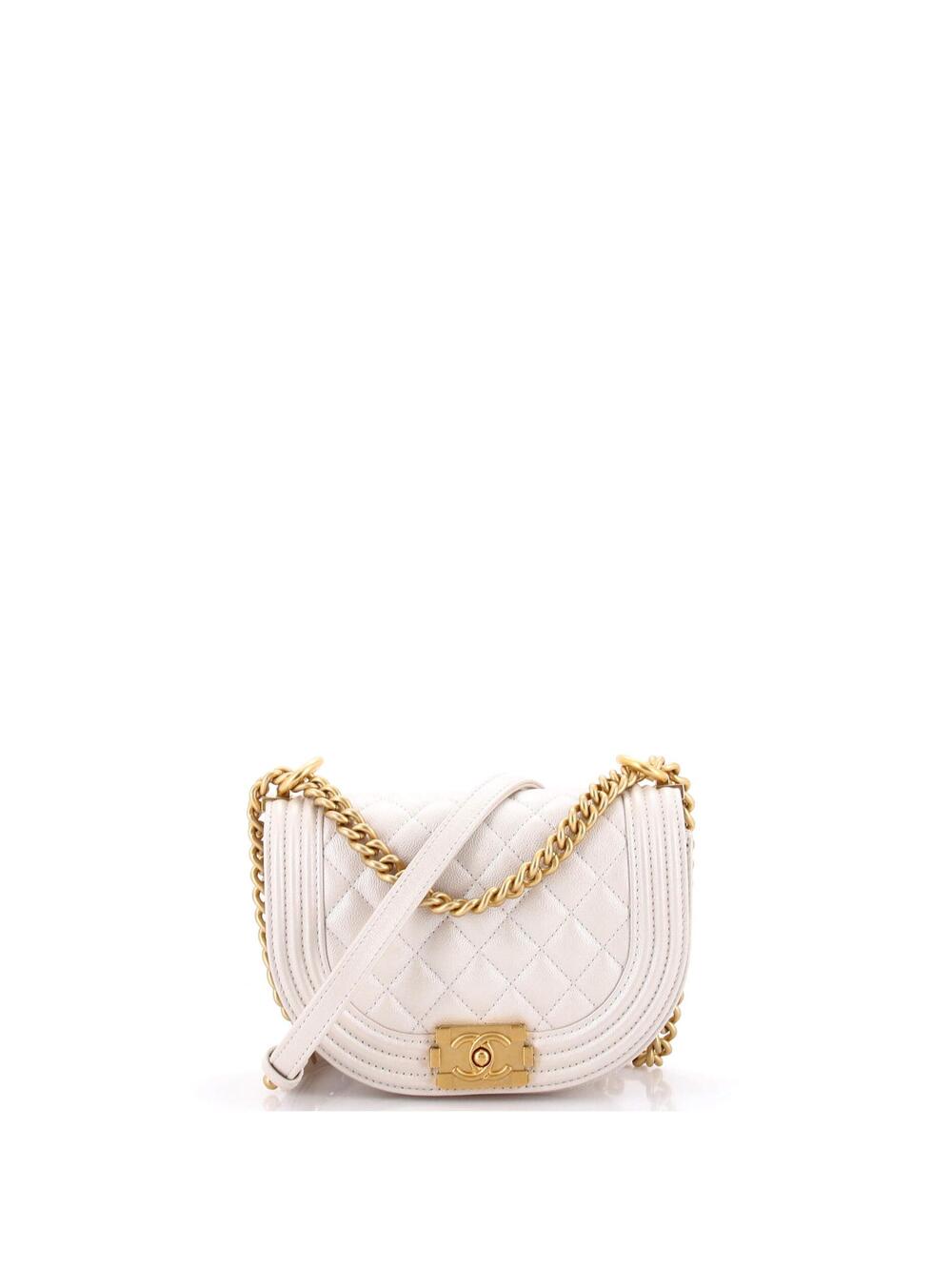 Chanel Boy Curved Messenger Bag Quilted #301643C40B